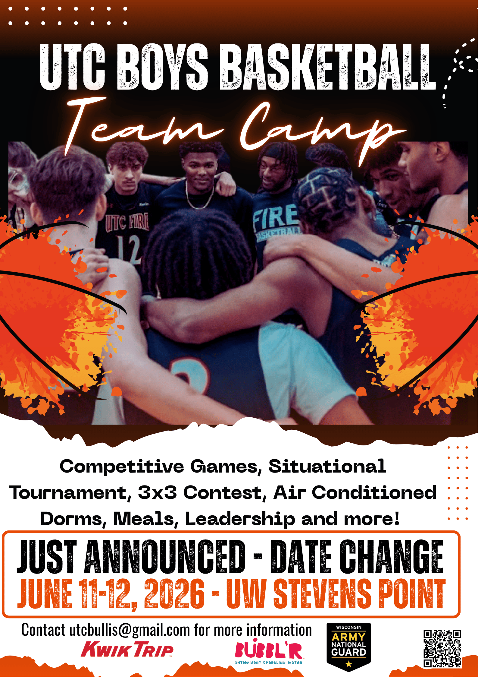 NEW Boys Basketball Team Camp Flyer